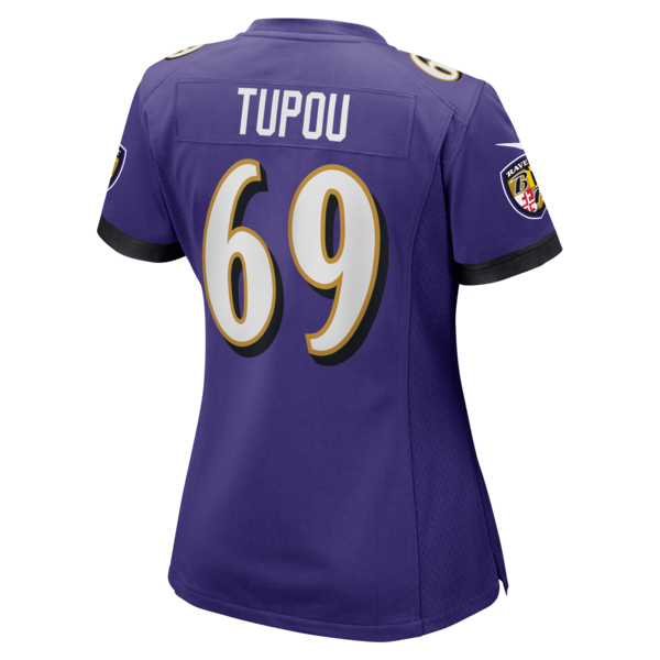 Josh Tupou Baltimore Ravens Nike Women's Team Game Jersey - Purple - Image 3