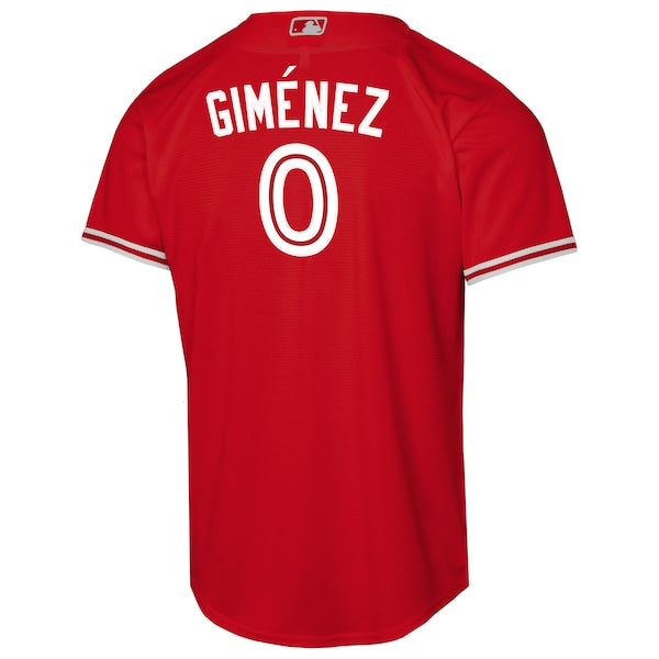 Andr¨¦s Gim¨¦nez Toronto Blue Jays Nike Youth Canada Day Replica Jersey - Red - Image 3
