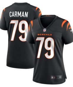 Jackson Carman Cincinnati Bengals Nike Women's Game Jersey - Black