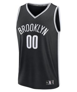 Alternative view of Egor Demin Brooklyn Nets  2025 NBA Draft First Round Pick Fast Break Replica Jersey - Icon Edition - Black