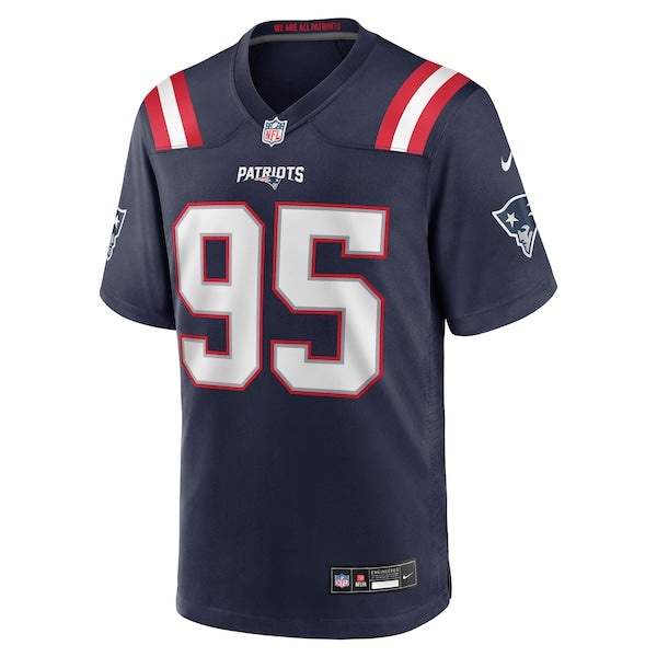 Khyiris Tonga New England Patriots Nike Team Game Jersey - Navy - Image 2