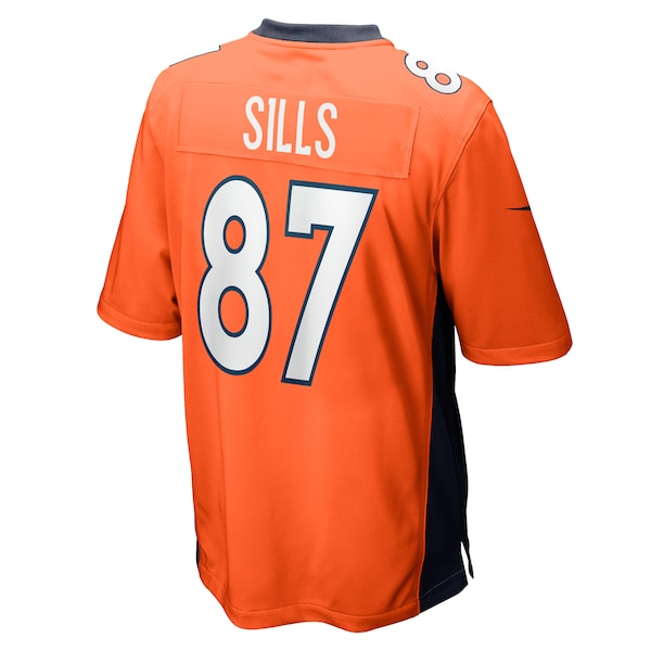 David Sills Denver Broncos Nike Team Game Jersey - Orange - Image 3