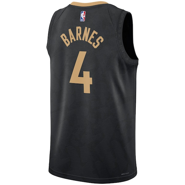 Scottie Barnes Toronto Raptors Nike Unisex 2022/23 Swingman Jersey - City Edition - Black - Image 3