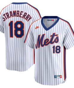 Darryl Strawberry New York Mets Nike Throwback Cooperstown Collection Limited Jersey - White