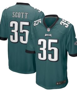 Boston Scott Philadelphia Eagles Nike Game Jersey - Midnight Green