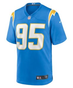 Alternative view of Poona Ford Los Angeles Chargers Nike  Game Jersey -  Powder Blue