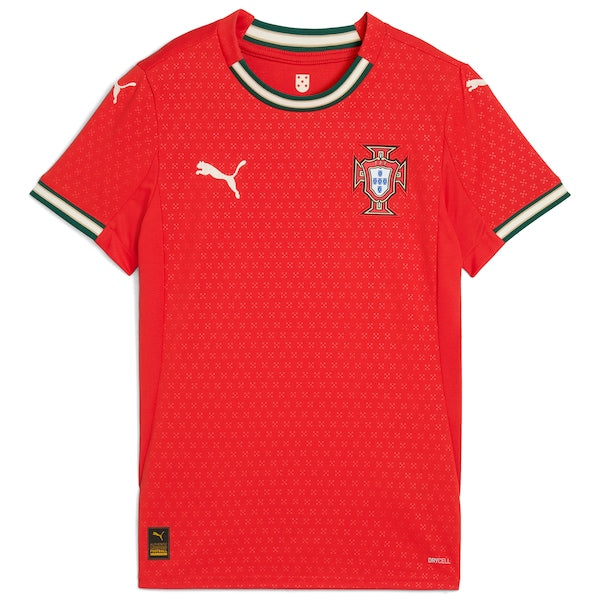 Portugal National Team Puma Women's 2025 Home Replica Jersey - Red/White - Image 3
