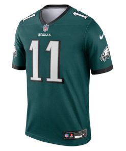 Alternative view of A.J. Brown Philadelphia Eagles Nike Legend Jersey - Midnight Green