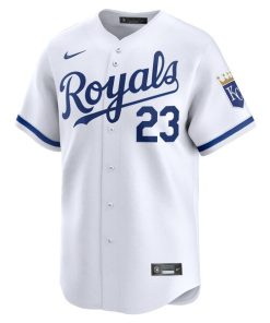 Alternative view of Zack Greinke Kansas City Royals Nike Home Limited Player Jersey - White