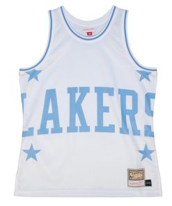 Alternative view of Los Angeles Lakers Hardwood Classics Blown Out Fashion Jersey - White