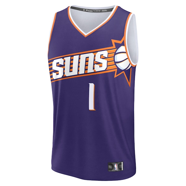 Devin Booker Phoenix Suns Youth Fast Break Player Jersey - Icon Edition - Purple - Image 2