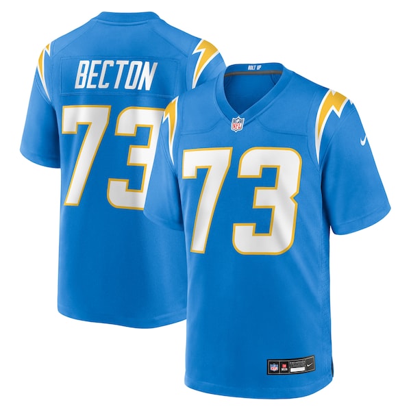 Mekhi Becton Los Angeles Chargers Nike Team Game Jersey - Powder Blue