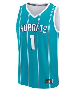 Alternative view of LaMelo Ball Charlotte Hornets  Youth Fast Break Replica Player Jersey - Icon Edition - Teal