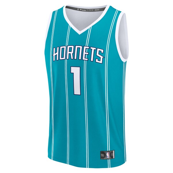 LaMelo Ball Charlotte Hornets Youth Fast Break Replica Player Jersey - Icon Edition - Teal - Image 2