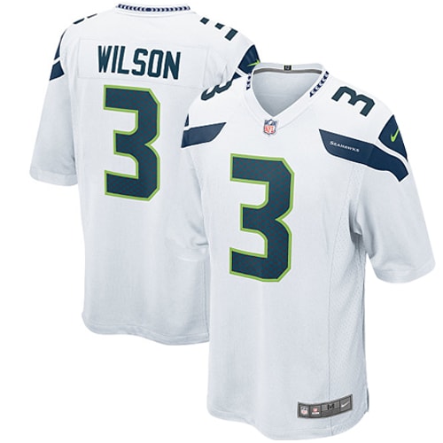 Russell Wilson Seattle Seahawks Nike Youth Team Color Game Jersey - College Navy/White - Image 11