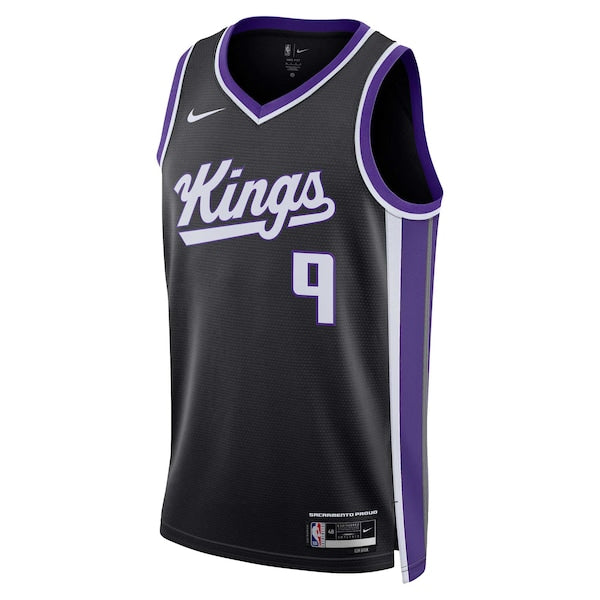 Kevin Huerter Sacramento Kings Nike Unisex Swingman Jersey - Icon Edition - Black - Image 2