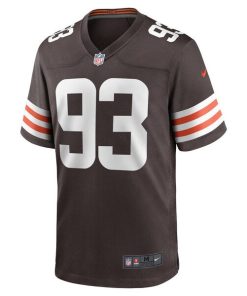 Alternative view of Shelby Harris Cleveland Browns Nike Team Game Jersey -  Brown