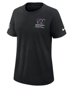 Alternative view of Washington Commanders Nike Women's 2025 NFL Crucial Catch Tri-Blend Dri-FIT T-Shirt - Black