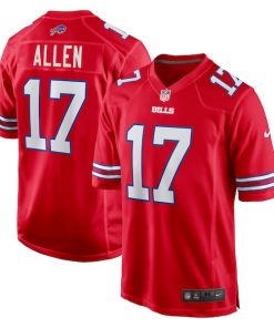 Josh Allen Buffalo Bills Nike Alternate Game Jersey - Red/Royal/White