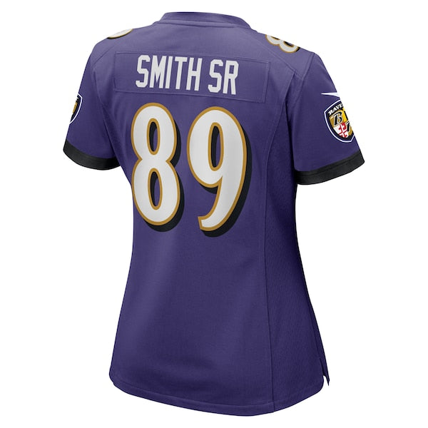Steve Smith Sr. Baltimore Ravens Nike Women's Retired Player Game Jersey - Purple - Image 3