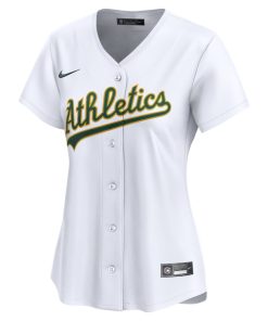 Alternative view of Athletics Nike Women's Home Limited Jersey?¨C White