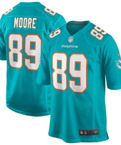 Nat Moore Miami Dolphins Nike Game Retired Player Jersey - Aqua