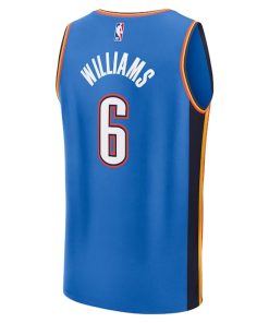 Alternative view of Jaylin Williams Oklahoma City Thunder  Fast Break Replica Player Jersey - Icon Edition - Blue