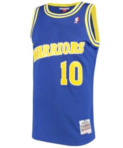 Alternative view of Tim Hardaway Golden State Warriors 1990/91 Hardwood Classics Swingman Jersey - Royal