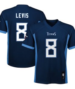 Will Levis Tennessee Titans Youth Replica Player Jersey - Navy