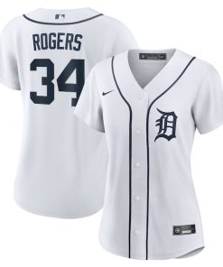 Jake Rogers Detroit Tigers Nike Women's Home Replica Jersey - White