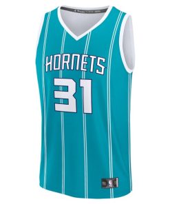 Alternative view of Tidjane Salaun Charlotte Hornets  2024 NBA Draft Fast Break Player Jersey - Icon Edition - Teal