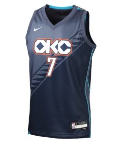 Alternative view of Chet Holmgren Oklahoma City Thunder Nike Youth 2025/26 City Edition Swingman Jersey - Navy