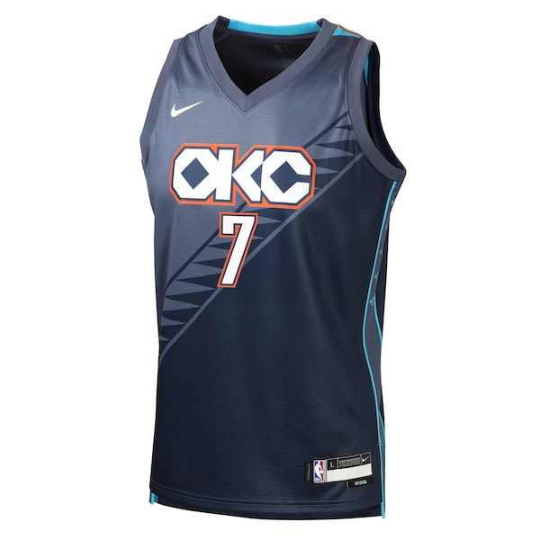 Chet Holmgren Oklahoma City Thunder Nike Youth 2025/26 City Edition Swingman Jersey - Navy - Image 2