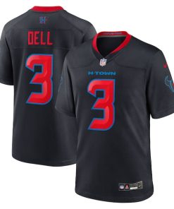 Tank Dell Houston Texans Nike 2nd Alternate Game Jersey -  Navy