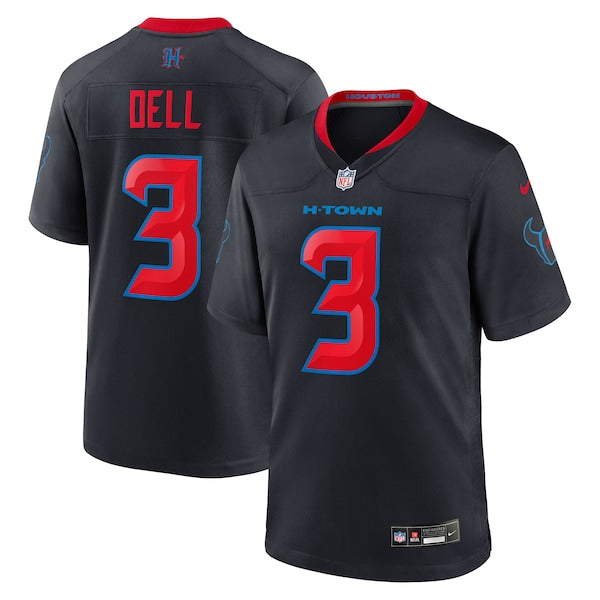Tank Dell Houston Texans Nike 2nd Alternate Game Jersey - Navy
