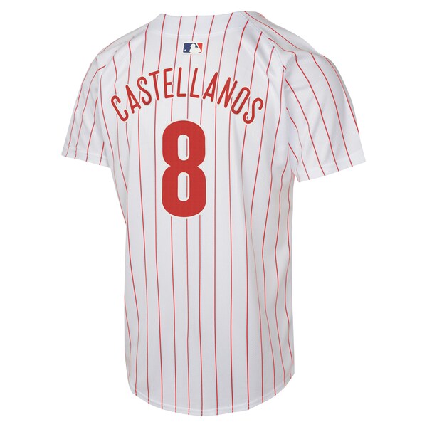 Nick Castellanos Philadelphia Phillies Nike Youth Home Game Player Jersey - White - Image 3