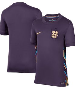 England National Team Nike Youth 2024 Away Replica Blank Jersey - Purple