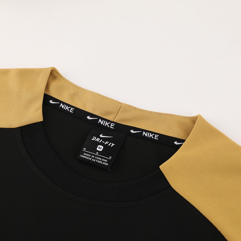 Nike Short Sleeve Training Jersey Set-ND05- Black/Yellow - Image 8