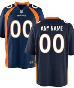Denver Broncos Nike Youth Game Custom Jersey - Navy