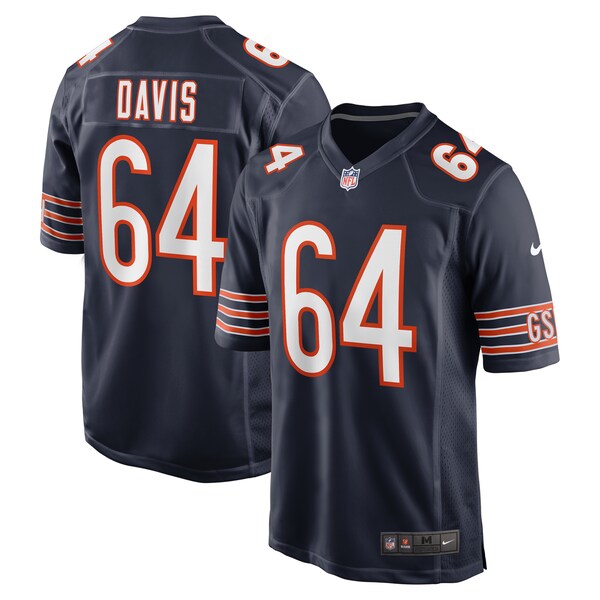 Nate Davis Chicago Bears Nike Game Jersey - Navy