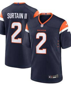Patrick Surtain II Denver Broncos Nike Alternate Game Jersey - Navy/Orange/White