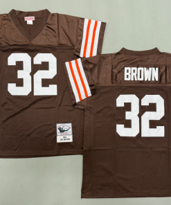 Jim Brown Cleveland Browns Authentic Throwback Retired Player Jersey