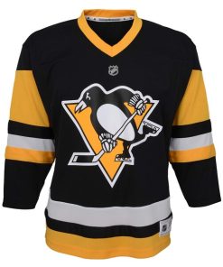 Alternative view of Pittsburgh Penguins Youth Home Replica Jersey - Black