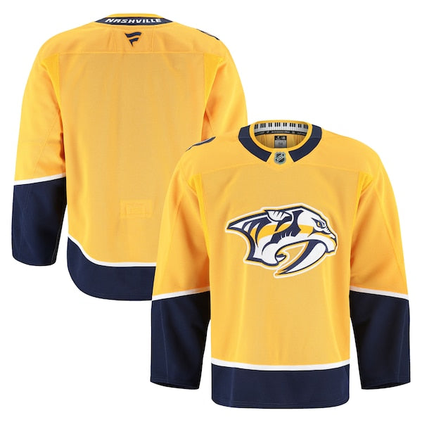 Nashville Predators Home Authentic Pro Jersey - Yellow
