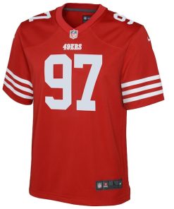 Alternative view of Nick Bosa San Francisco 49ers Nike Youth Game Jersey - Scarlet
