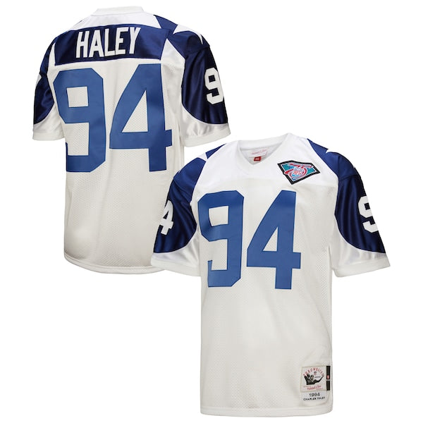 Charles Haley Dallas Cowboys 1994 Authentic Throwback Retired Player Jersey - White