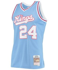 Alternative view of Reggie Theus Sacramento Kings 1985/86 Hardwood Classics Swingman Jersey - Light Blue