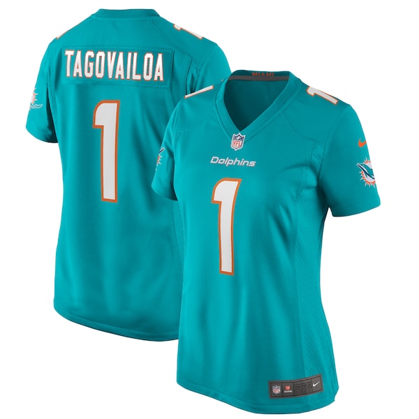 Tua Tagovailoa Miami Dolphins Nike Women's Game Jersey - Aqua/White - Image 2
