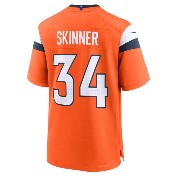 JL Skinner Denver Broncos Nike Team Game Jersey - Orange - Image 3