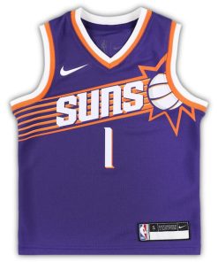 Alternative view of Devin Booker Phoenix Suns Nike Preschool Swingman Player Jersey - Icon Edition - Purple
